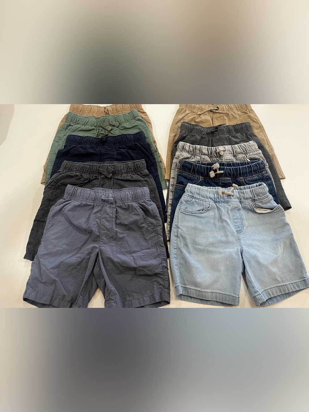 Bundle of Boys Shorts -Casual Elastic-Waist Shorts - Multi Color